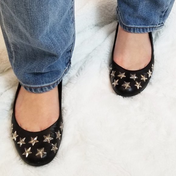 Jimmy Choo Shoes - Jimmy Choo western star black flats, size 37